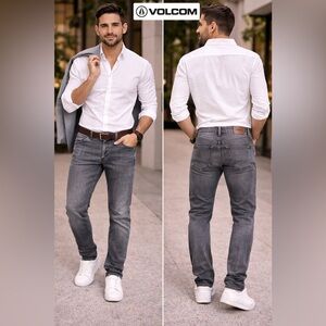 Volcom Men's Gray Slim Jeans